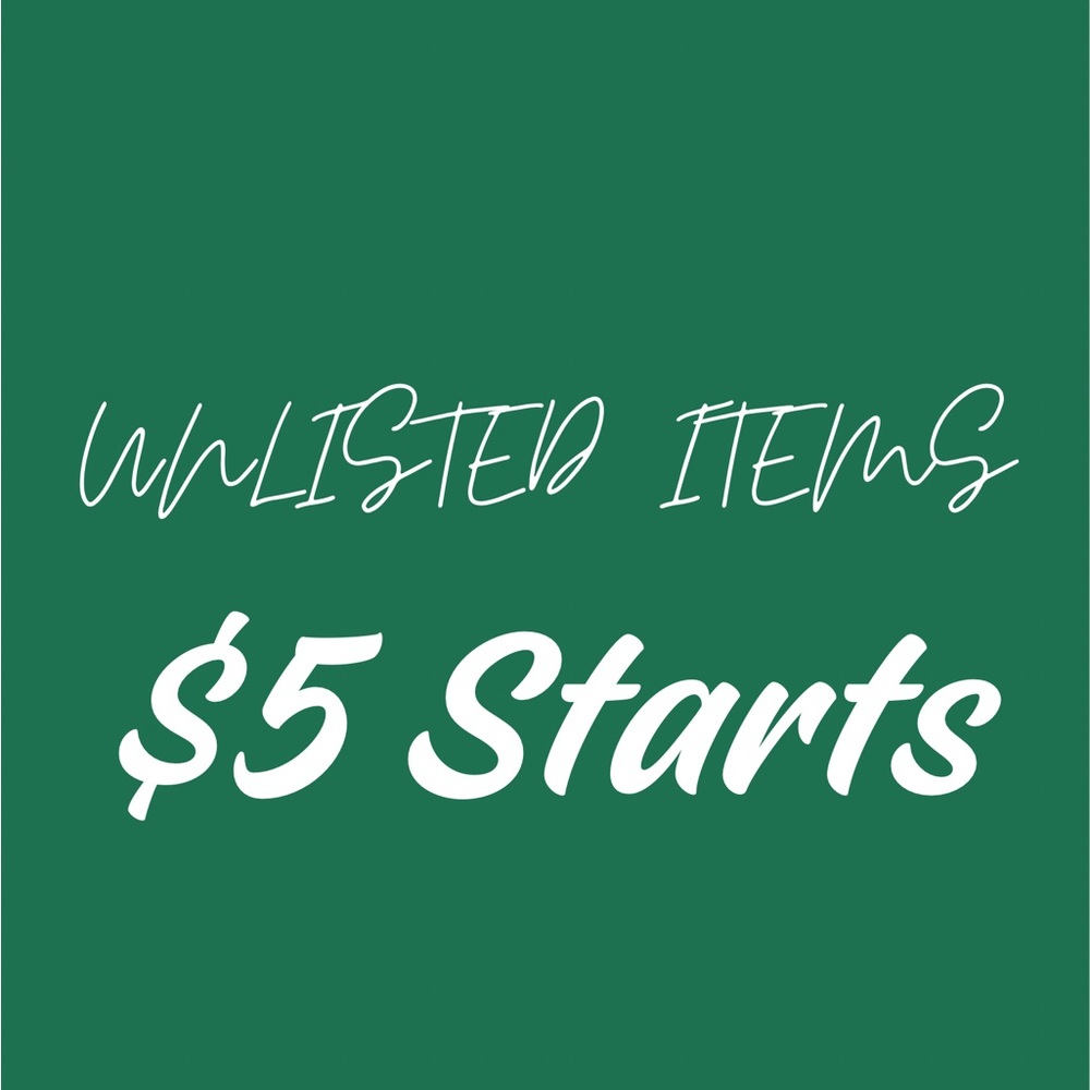 $5 Unlisted Items #1-50